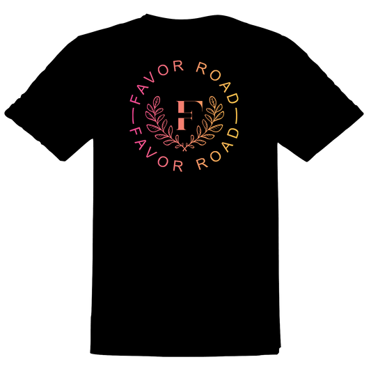 Favor Road - Black T-Shirt