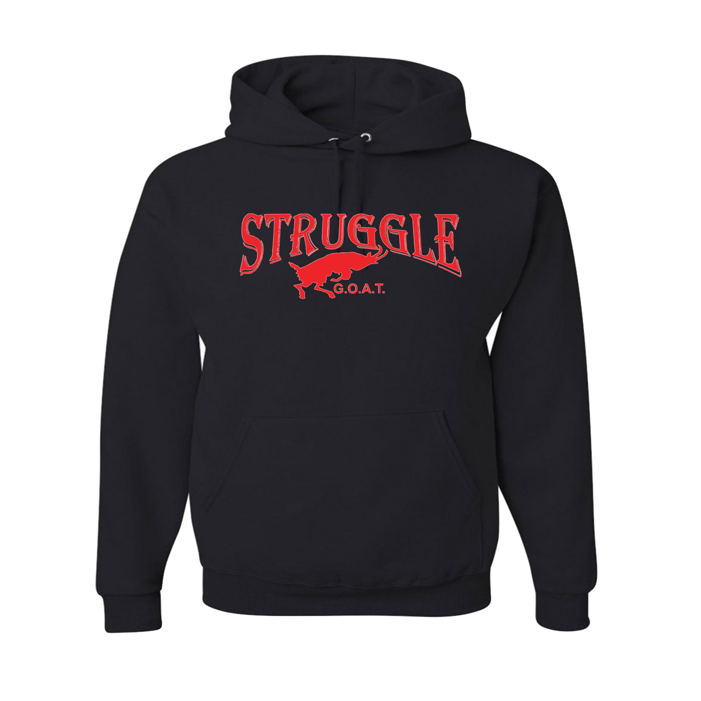 Red- Struggle Goat Hoodie